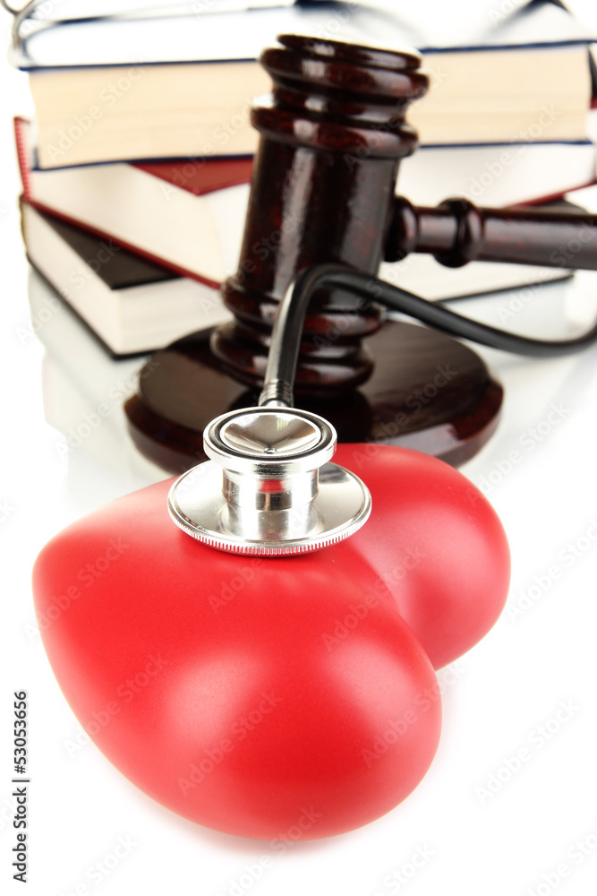 Concept of forensic medicine close up