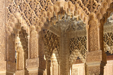 Interior Of Alhambra Palace, Granada, Spain