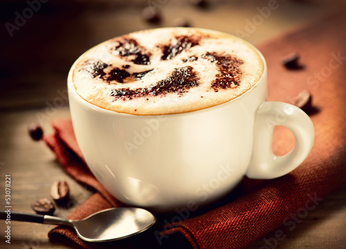 Obraz na płótnie canvas trzyczęściowy "tryptyk" Cappuccino. 
