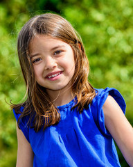 Wall Mural - Summer portrait of young cute child