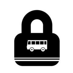 Poster - Bus dans un cadenas