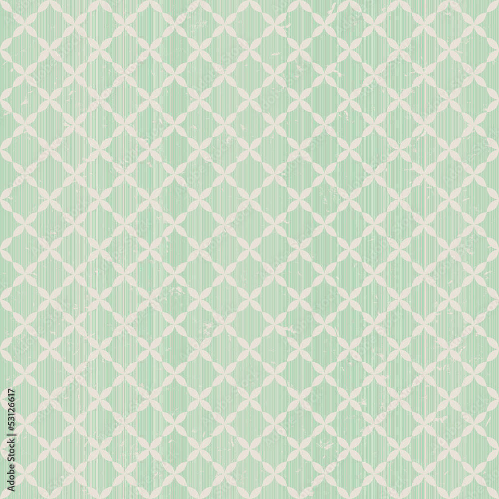zielony-vintage-powielony-wzor