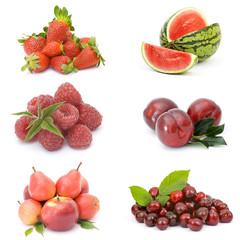 Poster - collection of fresh fruits