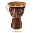 Darbuka drum, isolated on white background