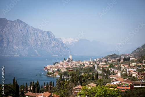 Tapeta ścienna Malcesine z góry