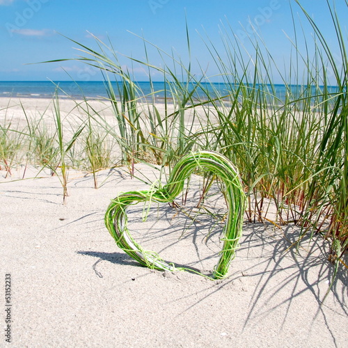 Foto-Plissee - Herz am Strand (von S.H.exclusiv)