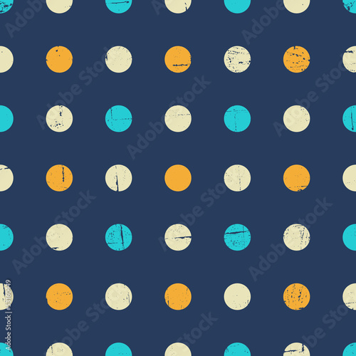 Seamless Polka Dot Pattern Canvas Print