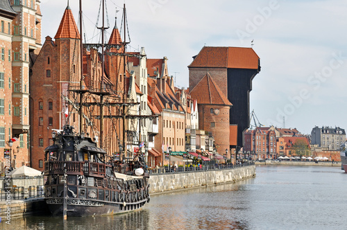 Naklejka na szybę Old town of Gdansk