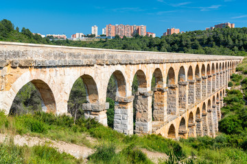 Roman Aqueduct Pont del Diable in Tarragona