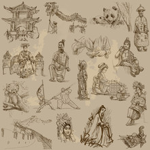 Chinese Collection - Hand Drawings Into Vector Set