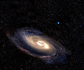 Wall Mural - spiral galaxy in space.