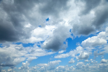 light sky in summer weather