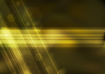 Canvas Print - transparent golden bokeh background