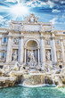 Fontana di Trevi view from the front.