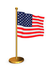 Sticker - Flag of USA.