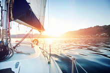 Sailing Yacht Ocean Boat Sunrise