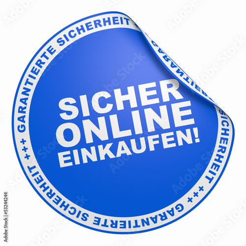 Fotografie, Obraz 3D Aufkleber Blau - Sicher online einkaufen!
