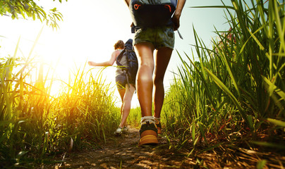 Wall Mural - Hikers