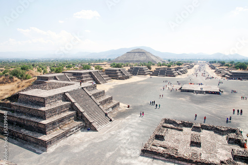 Plakat na papierze fotorealistycznym Teotihuacan, Meksyk