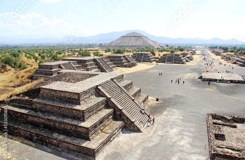 Plakat na papierze fotorealistycznym Teotihuacan, Meksyk