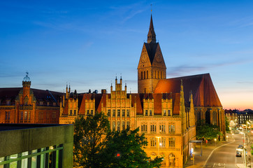 Wall Mural - Marktkirche und Altes Rathaus in Hannover, Deutschland