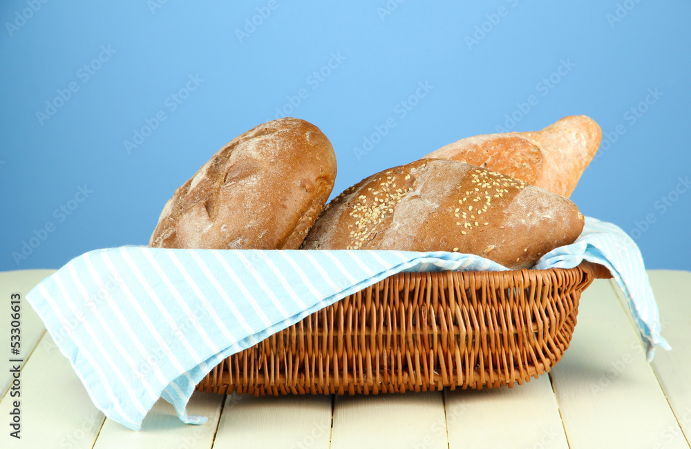 Composition with bread and sackcloth
