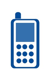 Poster - Téléphone bleu