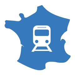 Sticker - Métro dans une carte de France