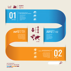 Poster - Modern business design template, infographic, website