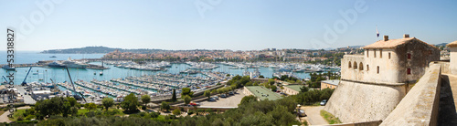 Fotomural View of Antibes from fort Carre, France