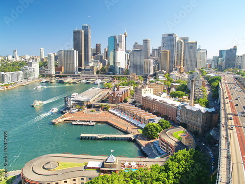 Board z aluminiowym obramowaniem Widok na Sydney