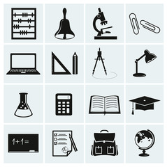 School and education icons.