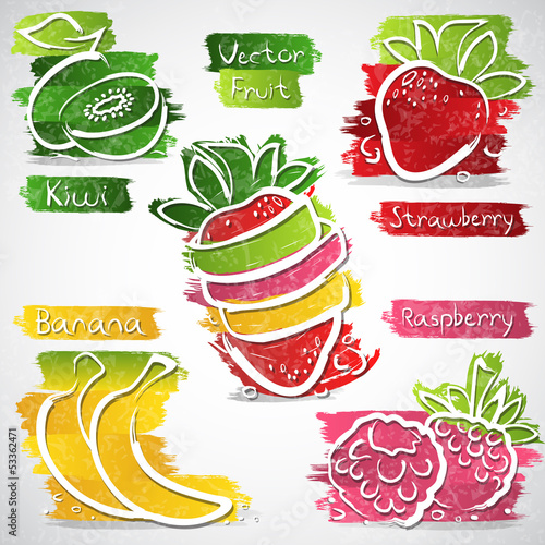 Plakat na zamówienie Fruit collection