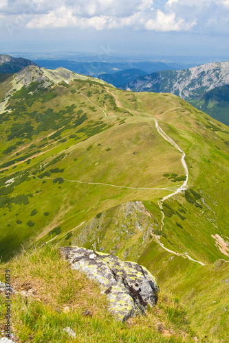 Board z aluminiowym obramowaniem Tatra - dolina chochołowska