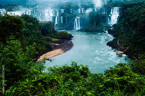 Naklejka nad blat kuchenny Iguassu Falls,view from Brazilian side