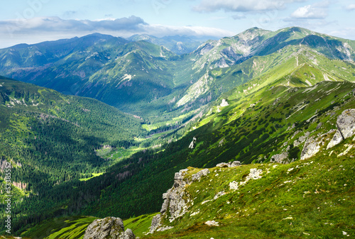 Board z aluminiowym obramowaniem Lato tatra mountain, polska
