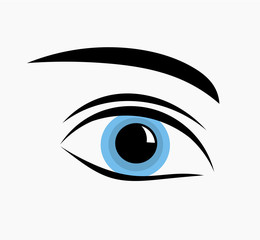 Wall Mural - blue eye