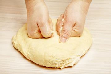 Kneading dough