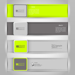 Wall Mural - banner set