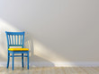 © J.Zhuk - Blue chair on a white background