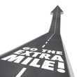 Go the Extra Mile Words Road Saying