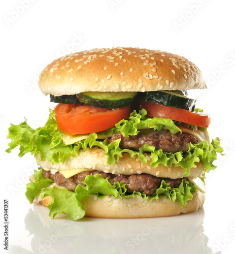 Naklejka samoprzylepna Świetny hamburger