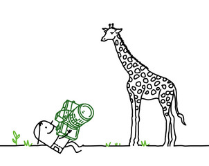  photographer & giraffe