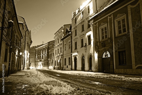 Board z aluminiowym obramowaniem Stare miasto w krakowie