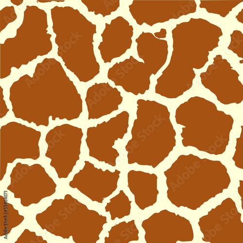 Fototapeta dla dzieci Seamless spotted Giraffe Skin Background. Vector illustration