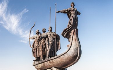 Monument to founders of Kiev