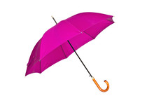 Purple, Open An Umbrella On A White Background