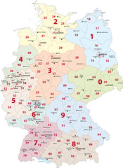 deutschland postleitzahlenkarte