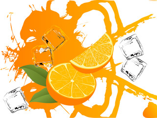 Wall Mural - Orange juice