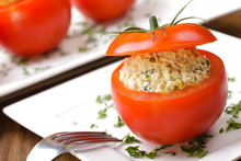 Tomatoes Stuffed With Ham Egg And Mayonnaise